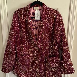 BiBi Glittering Jacket in Pink and Gold